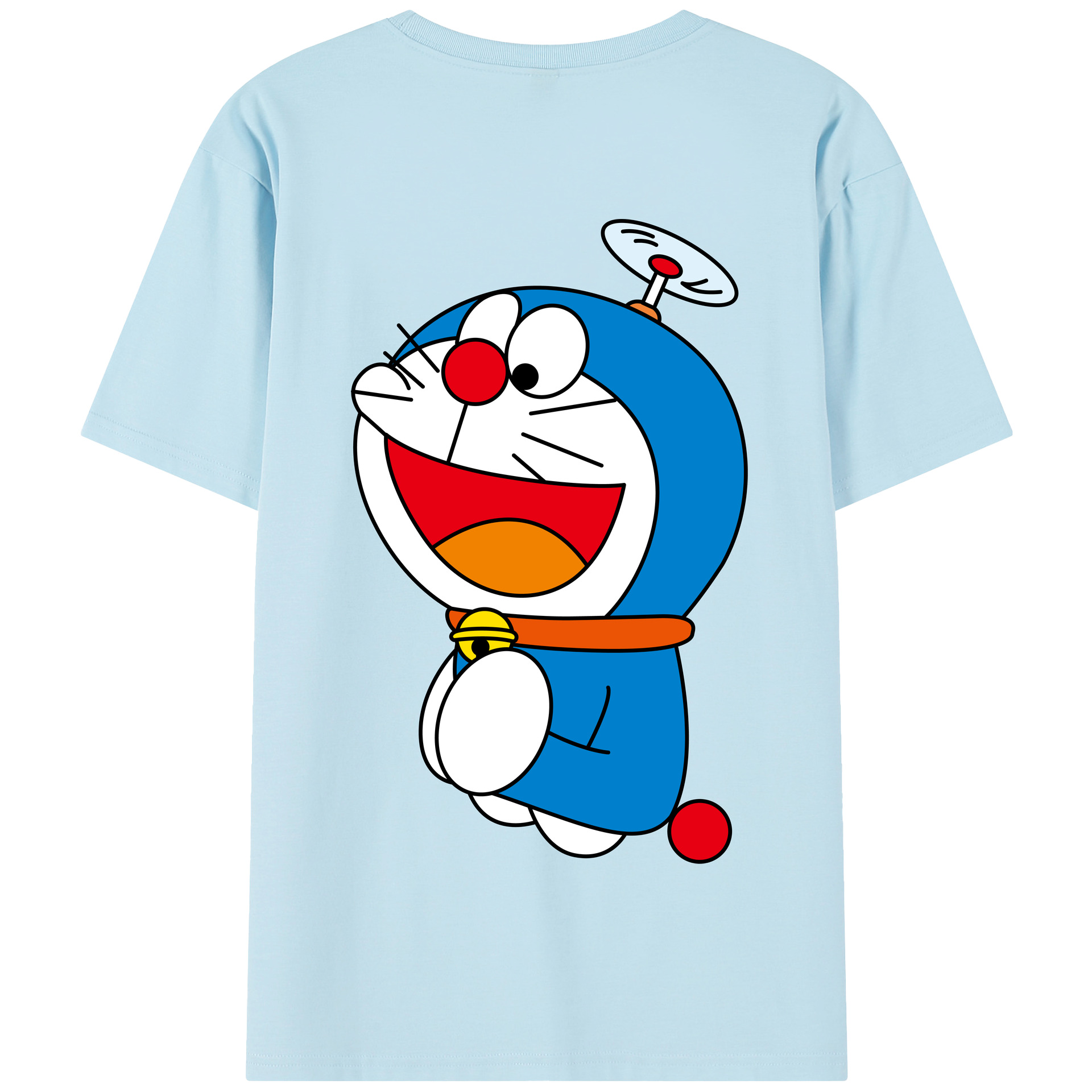 （画像用） ドラえもん Doraemon 綿100％半袖Tシャツ（背面プリント）